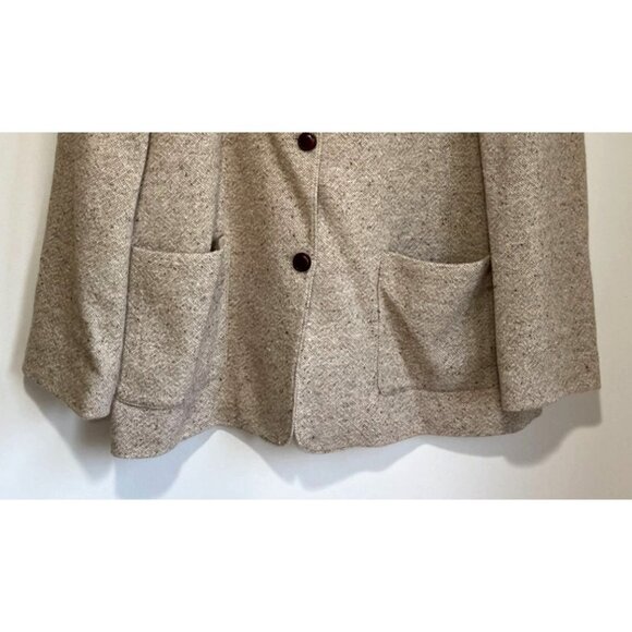 Vintage Liz Claiborne Wool Blend Blazer Jacket Womens Size L - Picture 3 of 6